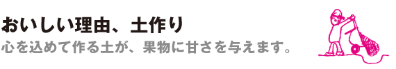 おいしい理由、土作り